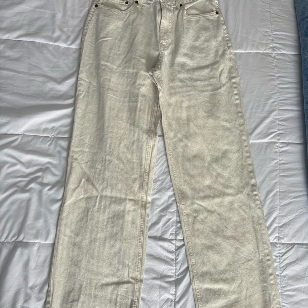 Abercrombie & Fitch Cream Jeans